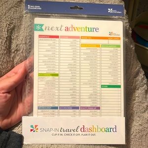Erin Condren Snap-In Travel Dashboard NWT